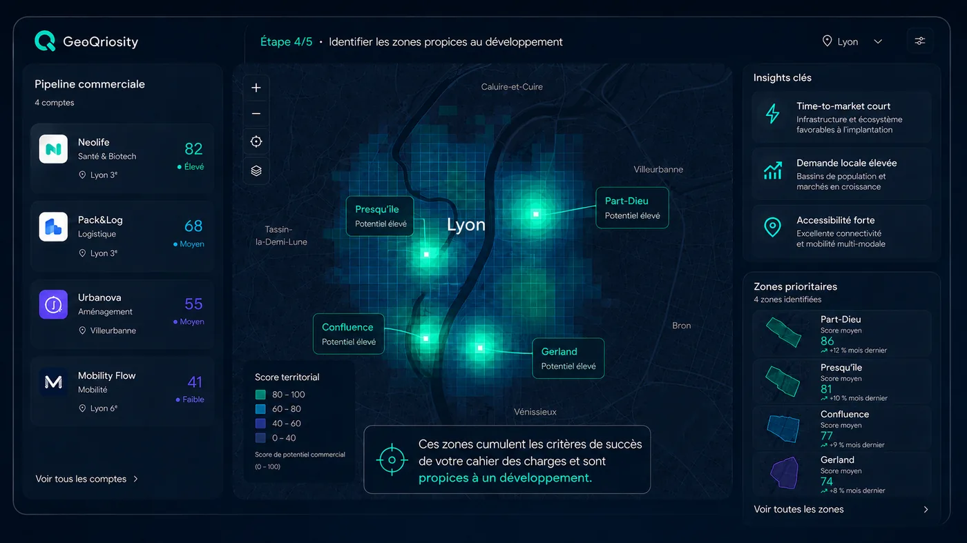 Étape 4/5 · Identifier les zones propices au développement